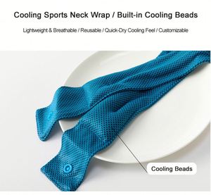 Enveloppe rafraîchissante avec pack de glace en gel réutilisable, refroidisseur doux pour le cou, idéal pour l'été, le golf, le tennis, les sports de plein air et le travail - Product Image 4
