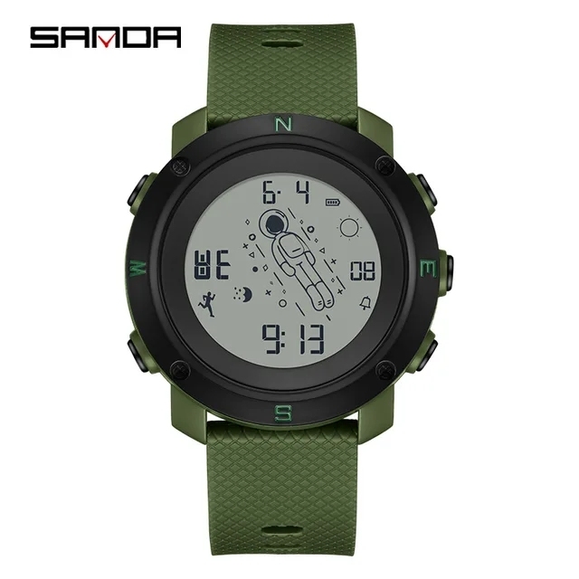 SANDA 2128 Most Fashion and Simple Style Bracelet Digital Wristwatch Cheap Factory Price Wholesale Watches for Men Watch