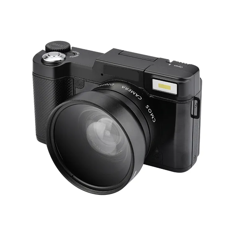 Shenzhen Good Supplier High Definition 24MP 2.7K 3.0" Wifi Photo Digital Camera with Wide Angle Lens with 32G