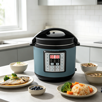 Cuisinière électrique à pression grande taille, pot antiadhésif, modes de cuisson multiples, appareil de cuisine domestique, approvisionnement en gros