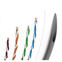 Cable de Red Ethernet UTP Cat5e de Alta Calidad para Conexión de Cámaras CCTV e IP con Soporte Poe, Revestimiento de PVC/LSZH