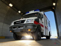 Ambulance SSV personnalisée avec équipement de pointe et transmission 4x4 pour les interventions en zones isolées