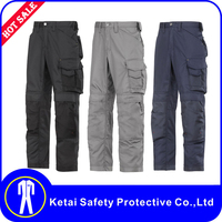 Pantalones Cargo de Seguridad para Hombre de Alta Calidad, Resistentes, de Tela de Polialgodón Rip-Stop, para Trabajo