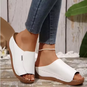 Nouvelles sandales compensées orthopédiques <span class=keywords><strong>pour</strong></span> femmes 2026, à bout ouvert croisé, <span class=keywords><strong>semelle</strong></span> épaisse, confortables <span class=keywords><strong>pour</strong></span> l'été et l'extérieur - Product Image 6