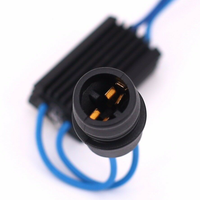 Adaptateur pour ampoules LED, résistance Canbus, correction des erreurs de clignotement, Bay9s 120 °   H21W se convertit en T10