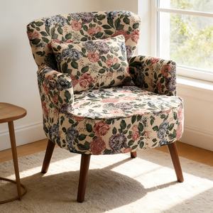 Fauteuil d'appoint moderne et confortable avec coussin, fauteuil simple confortable pour <span class=keywords><strong>le</strong></span> salon et la décoration de <span class=keywords><strong>bureau</strong></span> à domicile - Product Image 6