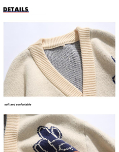 Oem <strong>Cardigan</strong> Custom Male Jacquard <strong>Cardigan</strong> <strong>Sweater</strong> Men Chenille Embroidered Letter Button Pocket Autumn <strong>Cardigan</strong> Knitted <strong>Sweater</strong> - Product Image 6