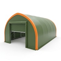 Structure de stockage industrielle en tissu pour équipements agricoles, bureaux, conteneurs et parcs de stockage couverts