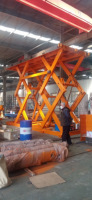 Plateforme élévatrice à ciseaux fixe HAOKUN pour la manutention des matériaux, table élévatrice à ciseaux électrique hydraulique 3 tonnes en acier inoxydable à double commande
