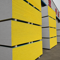 Panneau de plâtre hydrofuge à face papier pour revêtement extérieur EIFS, ignifuge et renforcé, vente en gros