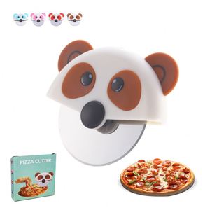 Cortador de Pizza Creativo de Acero Inoxidable con Forma de Oso y Rodillo de Plástico - Product Image 4