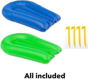 Profitez des plaisirs estivaux en plein air avec le toboggan aquatique double gonflable ELI-E003 de MAKEWAVE, en PVC écologique et léger, conçu pour la piscine. - Product Image 5