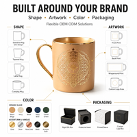 Taza de Café de Terracota Premium con Grabado, Caja de Regalo Corporativa, Empaque Personalizado, Proveedor Mayorista de Artículos para Bebidas