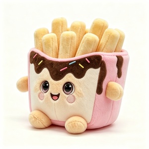 Peluche Frites Françaises Personnalisée, Jouet en Peluche Alimentaire Mignon, Animal en Peluche Thème Collation, Peluche Géante Rembourrée Coton PP, Halloween pour Bébés 0-24 Mois - Product Image 3