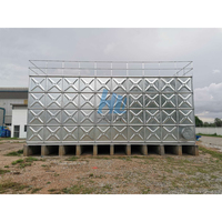 Estructura de Acero Galvanizado por Inmersión en Caliente para Tanque de Agua, Tanques HDG de Gran Capacidad para Acuicultura, Riego y Agricultura, 400 Galones, 1 Año