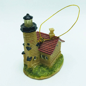 Miniature de bâtiment en résine personnalisée à suspendre, <span class=keywords><strong>phare</strong></span>, maison, ornement, décoration de type souvenir de voyage - Product Image 4