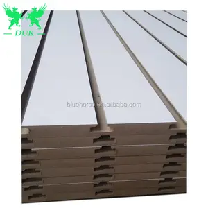 Manufacture Decoration Supermarket Use Slatwall Panel MDF Grooved Board