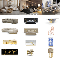 Ensemble de meubles de luxe modernes pour la maison, ensemble de canapés de luxe italiens pour le salon, ensemble de meubles pour le salon