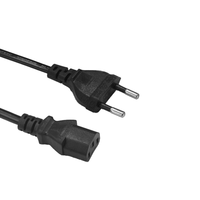 Câble d'extension électrique européen de haute qualité à 2 broches, cordon d'alimentation 2,5A, prise Euro, rallonge AC, fil PVC 2x0,75mm² pour petits appareils