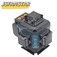 Kit combiné de niveaux laser 4D 16 lignes vertes, professionnel, pour l'extérieur et l'intérieur, pour l'usine