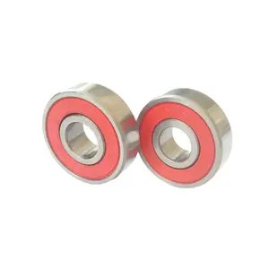 ABEC-9 Reds Seal Chrome Steel & Hybrid Ceramic Deep Groove Ball Bearing 608 608-2RS in Bulk for Skateboard Longboard Wheels