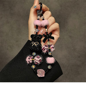 कार्टून प्यारा प्लास्टिक मोबाइल फोन लैनीर्ड कलाई स्ट्रैप छोटे एंटी-खोई हुई सेल फोन कुंजी पेंडेंट महिला की हैंडहेल्ड चेन हॉलिडे गिफ्ट - Product Image 1