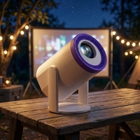 Proyector Portátil Inalámbrico para Exteriores JUNUO Dual Wifi 6 TURN1, Android 14, 720P, Mini Proyector Inteligente