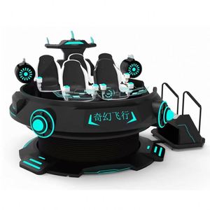 Simulateur de montagnes russes VR 9D avec chaise rotative à 360° °   Machine de jeu de réalité virtuelle pour centres commerciaux, aéroports, intérieur, en fibre de verre et métal - Product Image 2