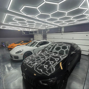 Produits de détail automatique en nid d'abeille barre lumineuse éclairage hexagrid pour Station de lavage de voiture Garage conception de plafond lumières Led hexagonales - Product Image 4