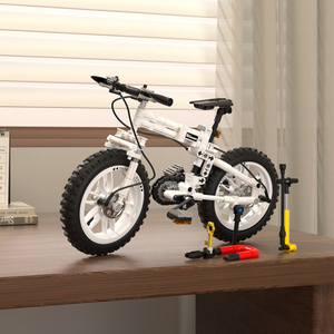Ensemble de blocs de construction de vélo de montagne pliable 1:6 en ABS, jouets pour garçons, thème vélo de montagne, kit de construction STEM (246 pièces) - Product Image 3