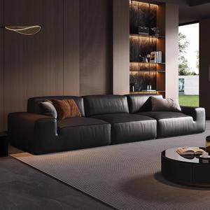 ГОРЯЧАЯ РАСПРОДАЖА: Модульный кожаный диван в итальянском минималистичном стиле, вдохновленный кубами, с подушками из смесового пуха, обивка из натуральной кожи высшего качества, импортный. - Product Image 3