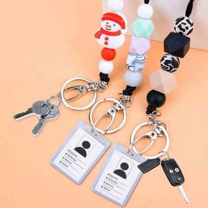 Lanière personnalisée en perles de silicone pastel écologiques pour badges d'identification – Idéale pour infirmières, étudiants, enseignants – Cadeau personnalisé tendance - Product Image 4