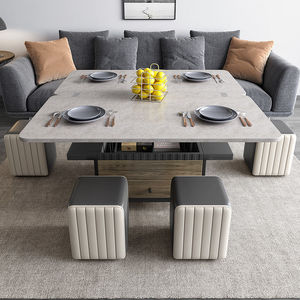 <span class=keywords><strong>Table</strong></span> <span class=keywords><strong>basse</strong></span> multifonctionnelle carrée, <span class=keywords><strong>table</strong></span> à manger, double usage, style nordique, salon, <span class=keywords><strong>table</strong></span> <span class=keywords><strong>basse</strong></span> pliante relevable pour la maison - Product Image 2