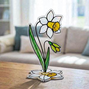 OEM ODM Soporte Giratorio de Acrílico Personalizado con Flor del Mes de Nacimiento, Decoración Floral, Regalo para el Día de la Madre, Regalo de Cumpleaños - Product Image 5