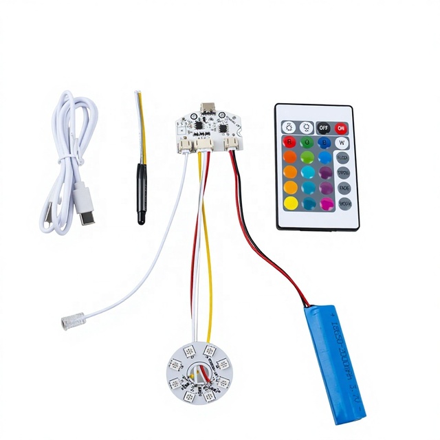 3.7V 5V Battery Rechargeable LED Table Lamp RGB Boards Module Type-C Input Mini Touch Switch Desk Nightlight Control Board