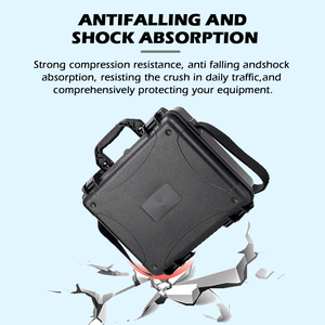 Shockproof <b>Waterproof</b> Drone <b>Tool</b> EVA Case Protective Carry Case for Mini 5 Pro Remote and Batteries Black - Product Image 4