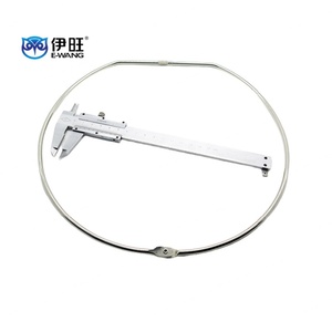 EWANG Anillo Organizador de Llaves de 10 Pulgadas, Plateado, Resistente, con Cierre de Rosca Metálico, Anillo en D - Product Image 1