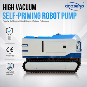 Robot de drainage sur chenilles personnalisé de 8 pouces avec pompe centrifuge auto-amorçante diesel à haute aspiration pour le drainage municipal - Product Image 1