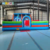 Château gonflable commercial géant avec toboggan, structure de jeu gonflable en PVC pour extérieur, parc, location pour fêtes foraines