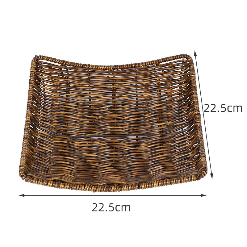 Square dark color 22*22*4.5cm