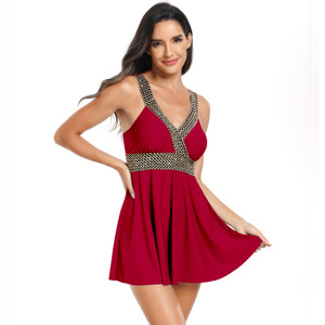 Oem Custom <strong>Tankini</strong> Women 2 Piece Swimsuits Midi <strong>Cute</strong> Lady Swim Skirt for Swimming - Product Image 3