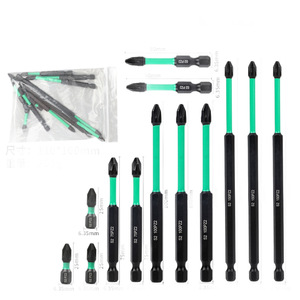 Kezhide Pz2 <b>Screwdriver</b> <b>Bits</b> <b>Set</b> 25-150Mm S2 Steel Industrial Grade For Electric Drill - Product Image 2