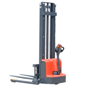 電動スタッカーフォークリフト1.2t1.5tポータブル電動スタッカー3 M 3.5M DCモーター、ストラドルレッグ付き - Product Image 1