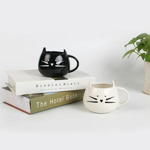 Mug en céramique JNSM, motif chat mignon, en porcelaine, écologique, design visage de chat de dessin animé, tasse à eau et à café pour le thé de l'après-midi - Product Image 2