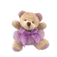 Mini porte-clés ours en peluche personnalisable mousqueton ours en peluche pour cadeaux promotionnels accessoires de sac à dos