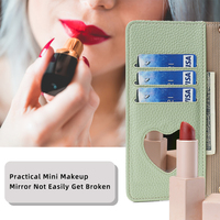Étui portefeuille en cuir pour femme avec bandoulière, pour iPhone 16 Pro Max, 17, 18, 15, avec porte-cartes, porte-monnaie et sangle chaîne
