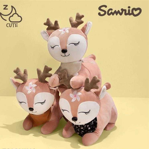 ตุ๊กตาสัตว์ราคาถูกขายส่งลายกวางคริสต์มาส การ์ตูนอนิเมะ ของเล่นตุ๊กตาสำหรับเครื่องเครนในเกมอาร์เคดสำหรับเด็กผู้ชาย - Product Image 1