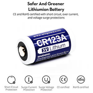 대용량 리튬 cr123 사진 배터리 cr123a 3v 리튬 이온 배터리 3v 1300mah 3v 5000mah 리튬 배터리 - Product Image 5