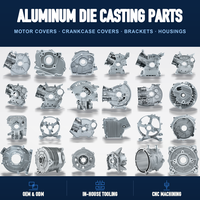 Pièces de fonderie sous pression en aluminium personnalisées OEM ADC12, carter moteur, couvercle de moteur, usinage CNC, traitement de surface, usine