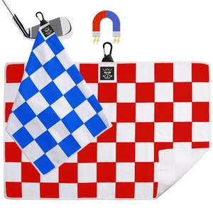 Custom Magnetic Golf <b>Towels</b> for Golf Bags Premium Waffle-<b>Pattern</b> <b>Towel</b> with Magnet and Carabiner Clip for Golf Carts Clubs - Product Image 1